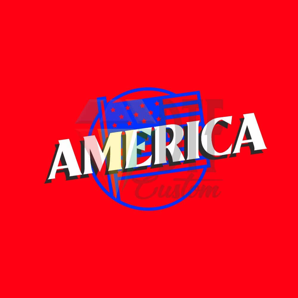 America DTF Transfer design