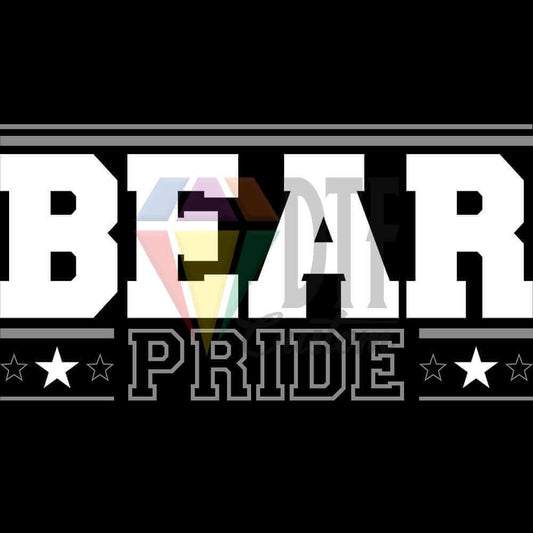 Bear Pride DTF transfer design