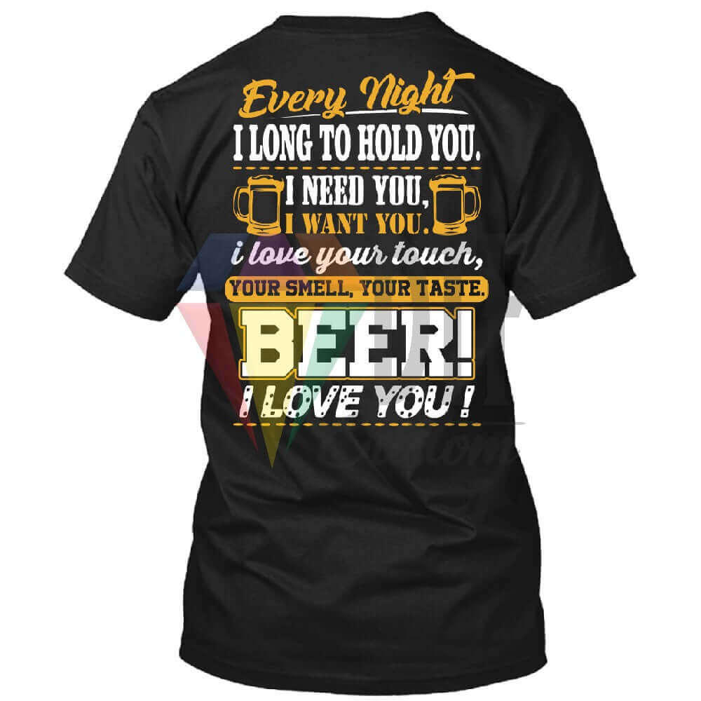 Beer I Love You DTF transfer design