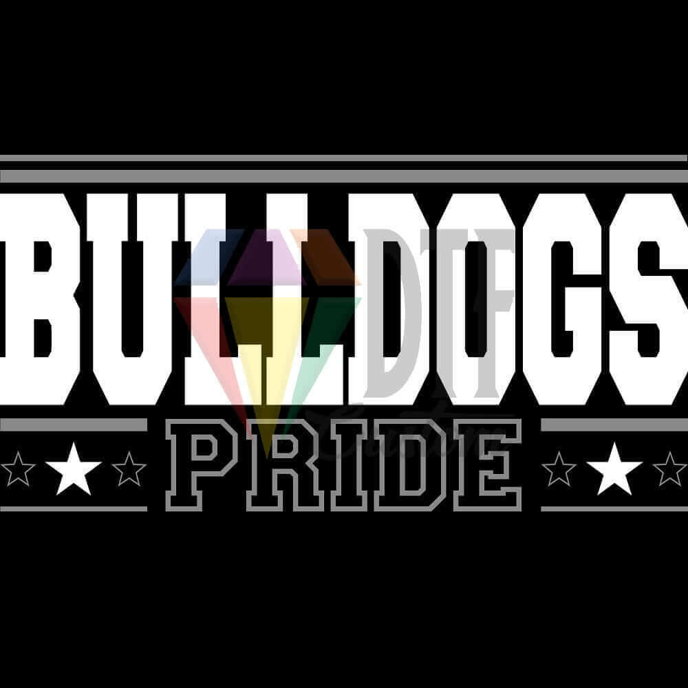 Bulldogs Pride DTF transfer design