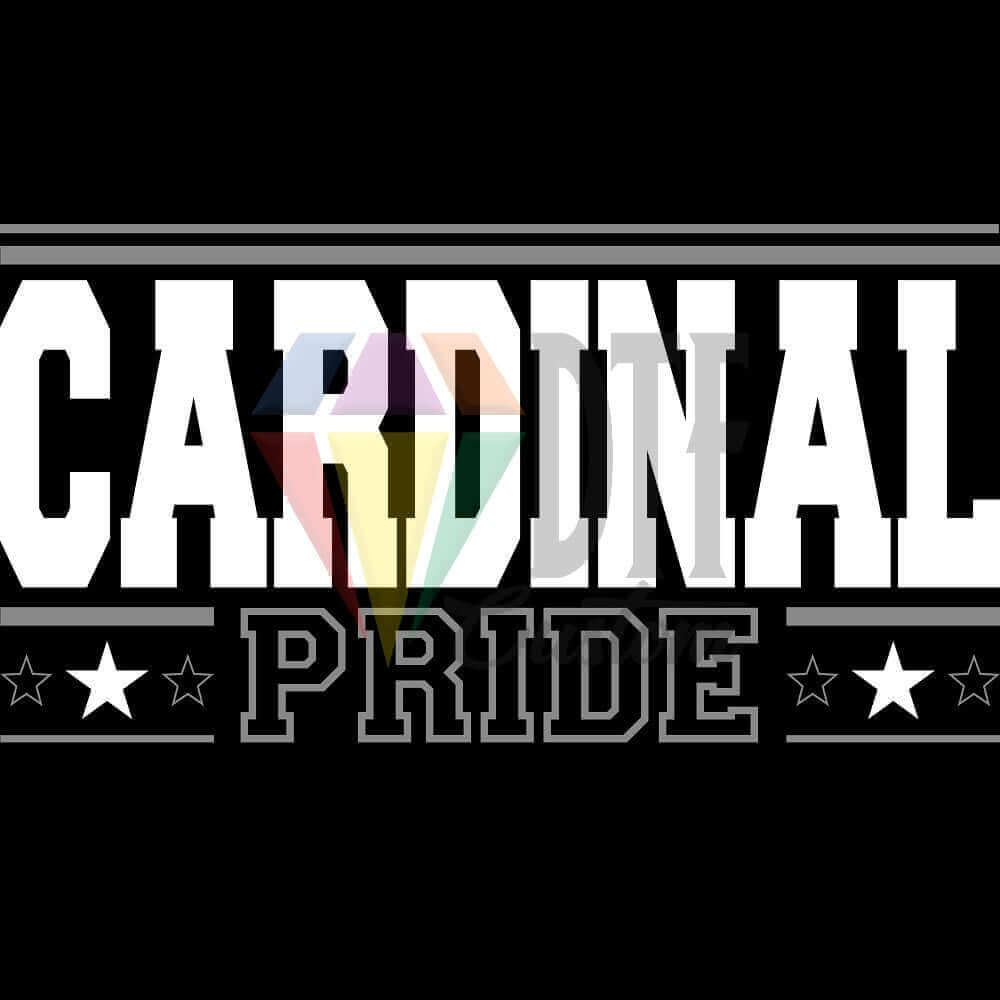 Cardinal Pride DTF transfer design
