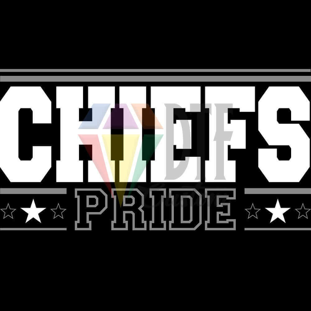 Chiefs Pride DTF transfer design