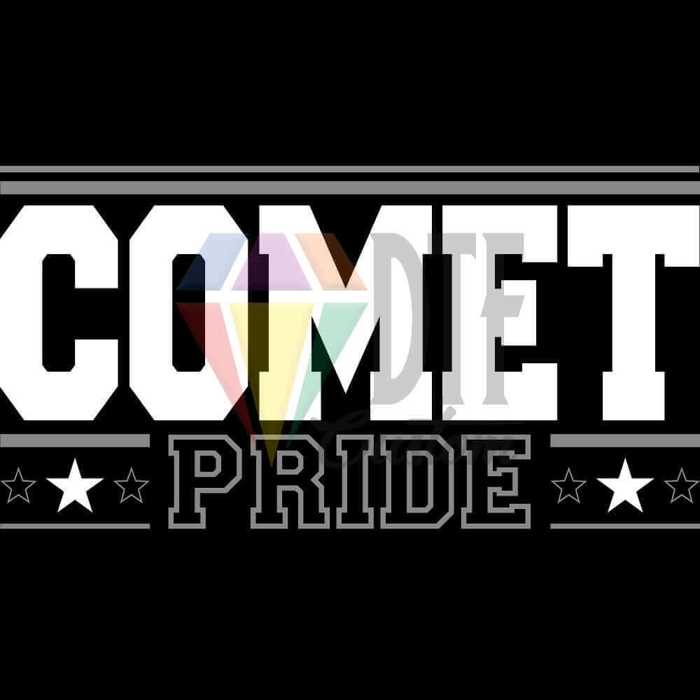 Comet Pride DTF transfer design