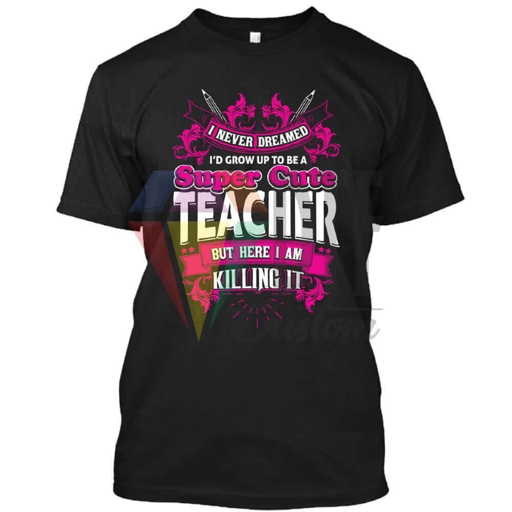 Cute Teacher DTF transfer design