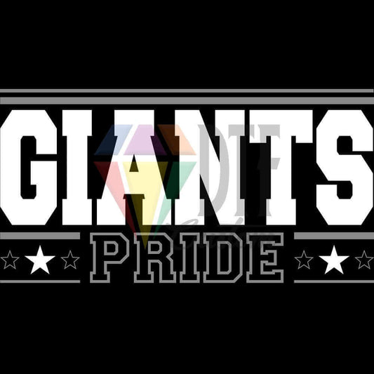 Giants Pride DTF transfer design