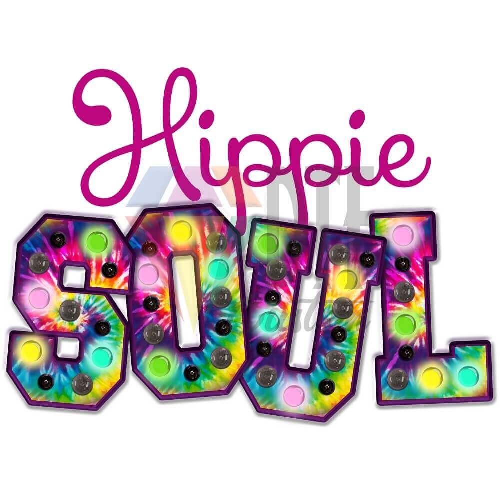 Hippie Soul DTF transfer design
