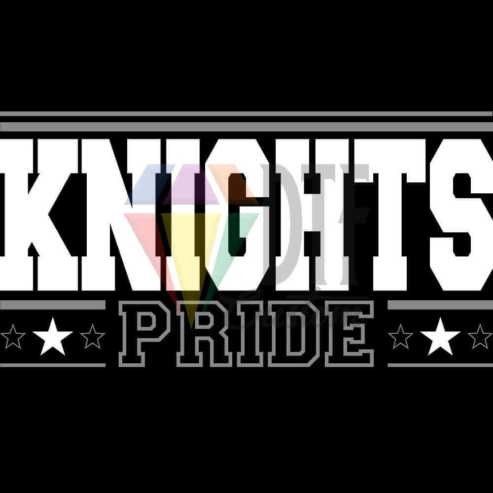 Knights Pride DTF transfer design