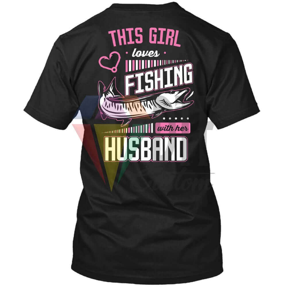 Loves Fishing Husband DTF transfer design