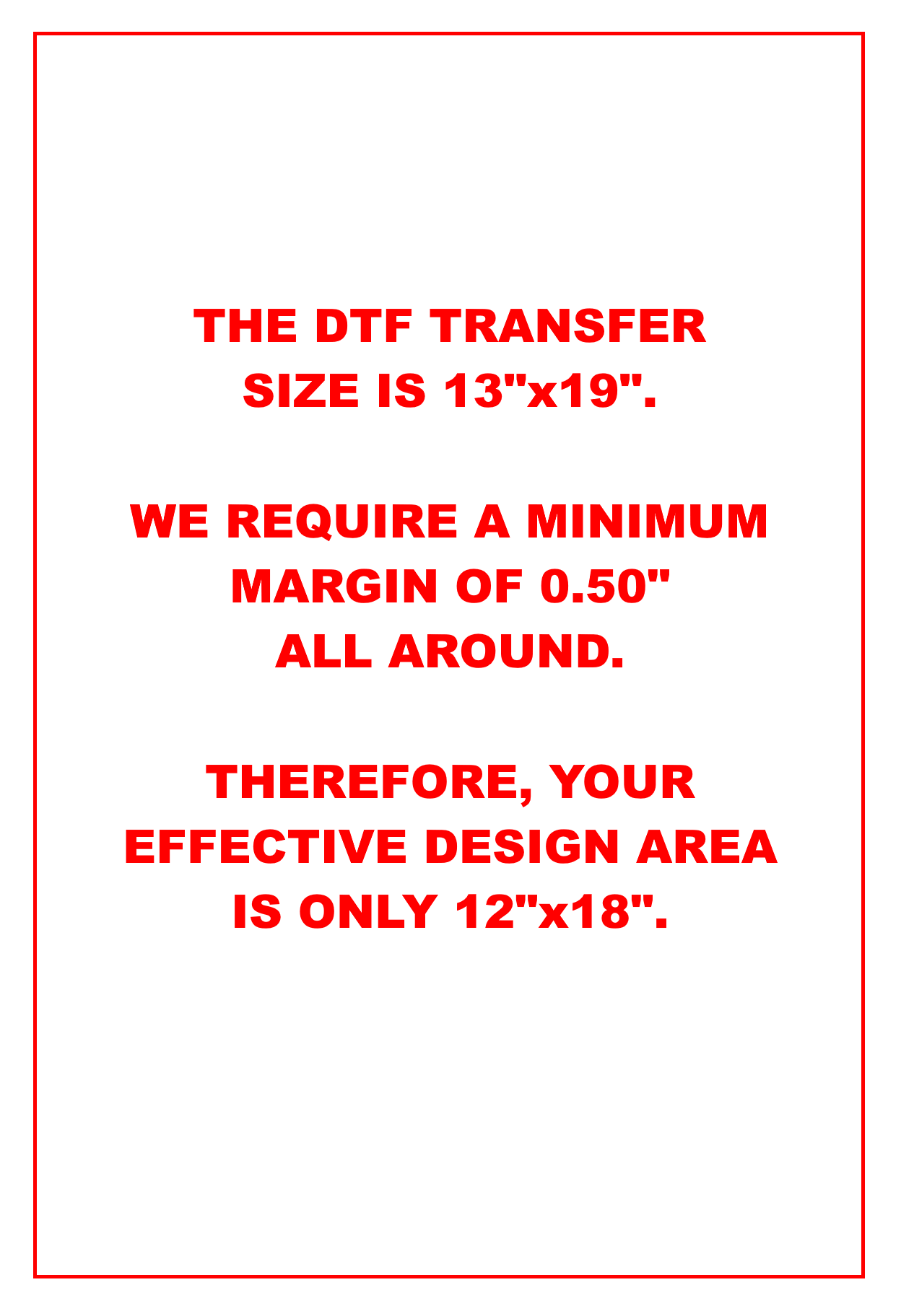 Custom DTF Transfer 13X19 Sheet