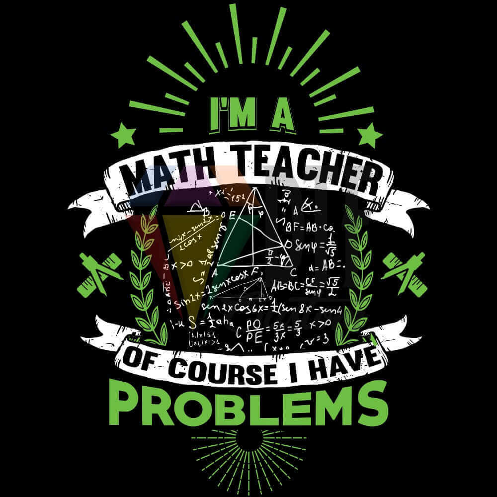 Math Teacher DTF transfer design