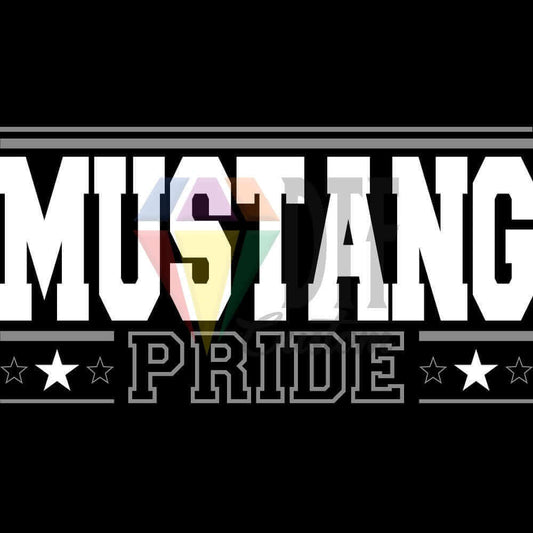 Mustang Pride DTF transfer design