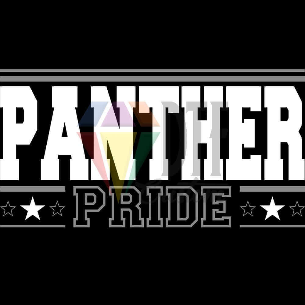 Panther Pride DTF transfer design
