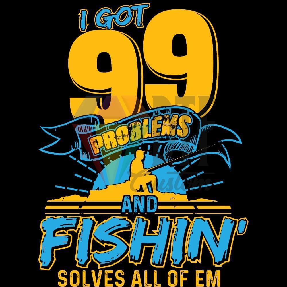 Problems Fishing DTF transfer design
