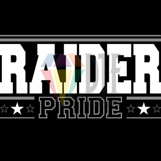 Raider Pride DTF transfer design