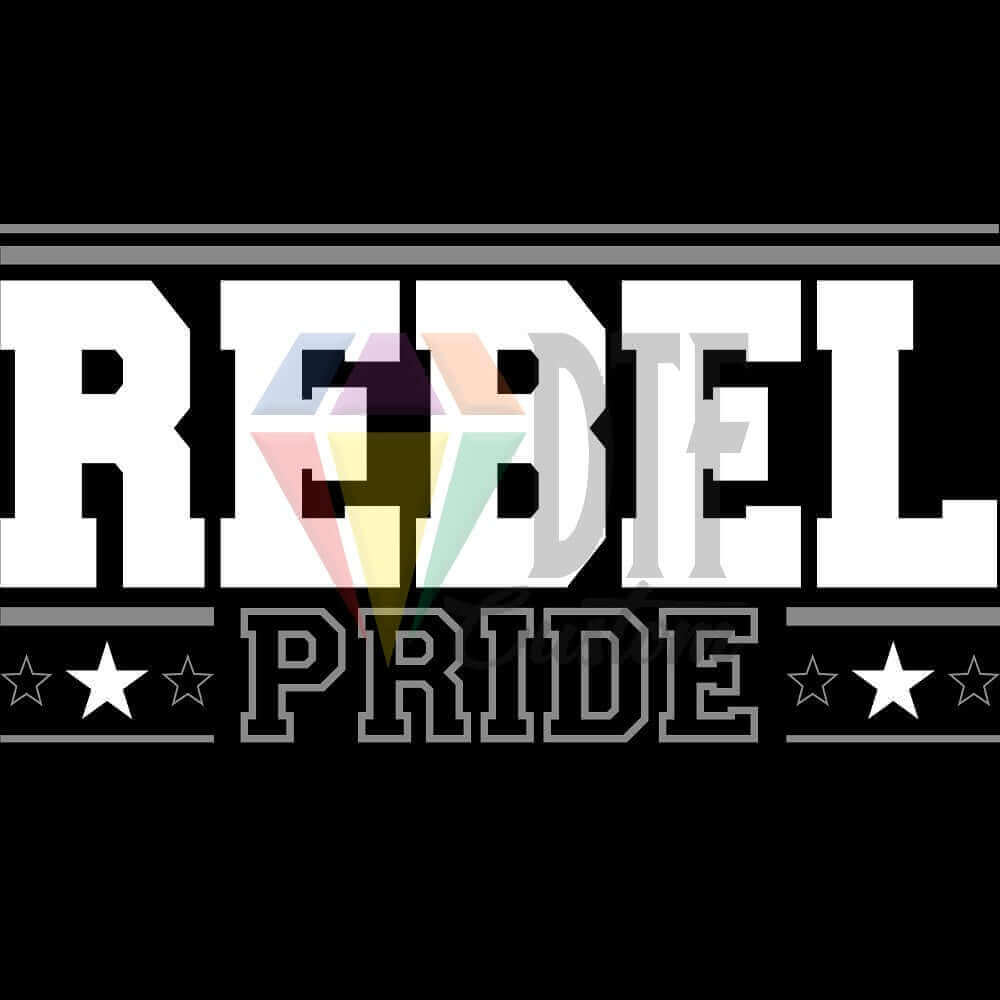 Rebel Pride DTF transfer design