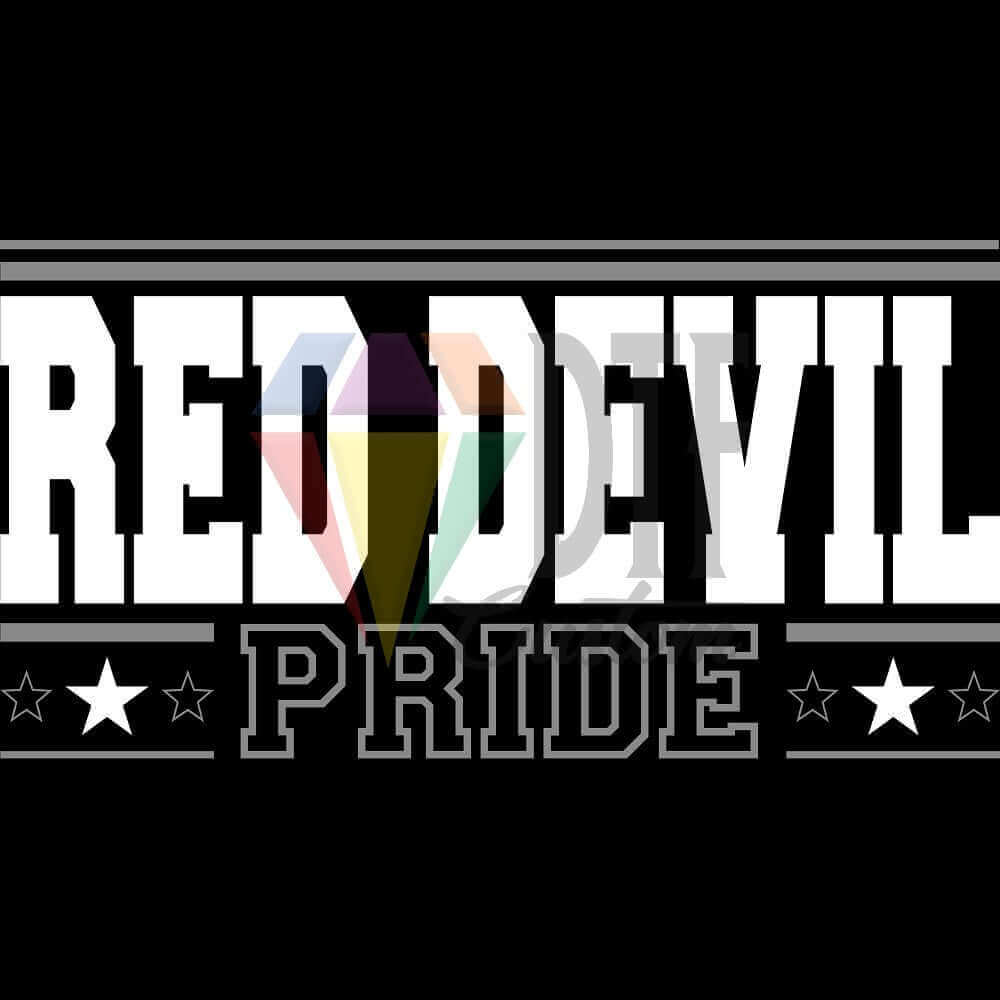 Red Devil Pride DTF transfer design