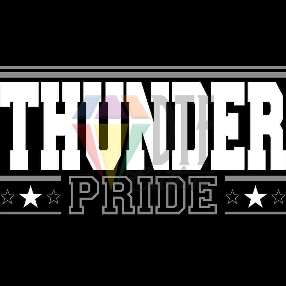 Thunder Pride DTF transfer design