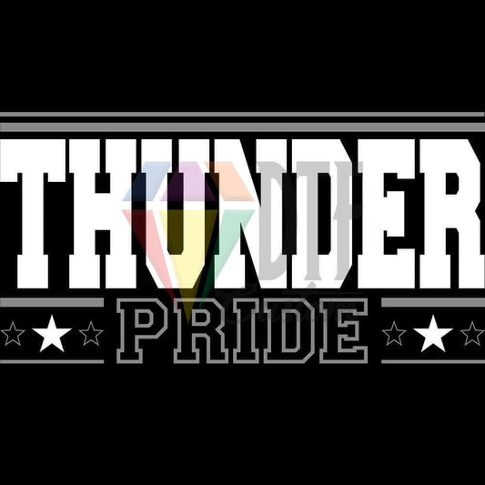Thunder Pride DTF transfer design