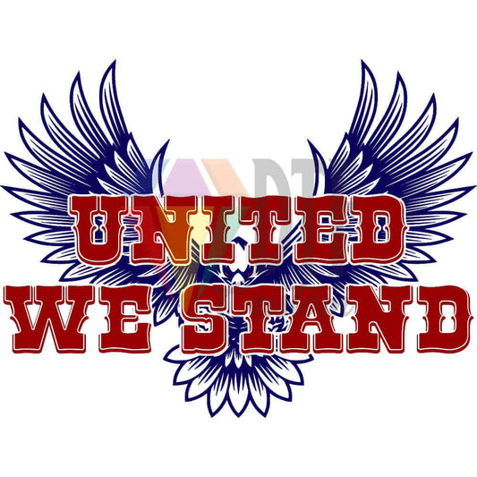 United We Stand DTF transfer design