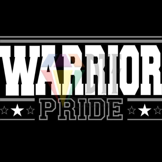 Warrior Pride DTF transfer design