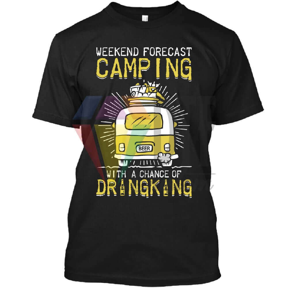Weekend Forecast Camping DTF transfer design