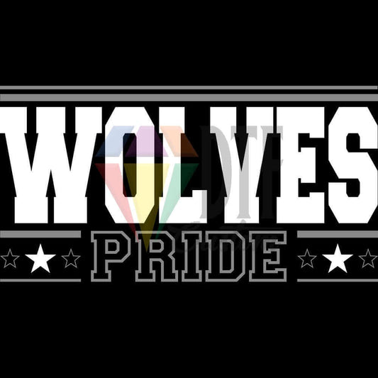 Wolves Pride DTF transfer design